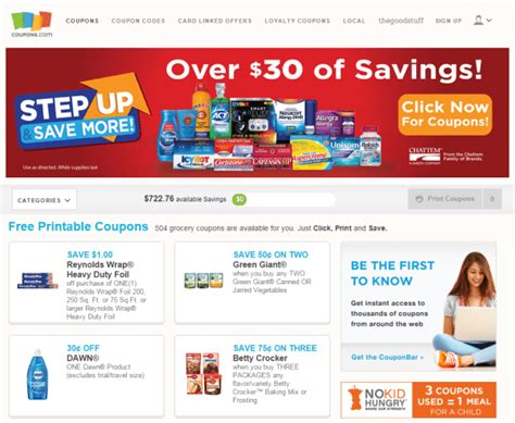 what are the discount coupon websites